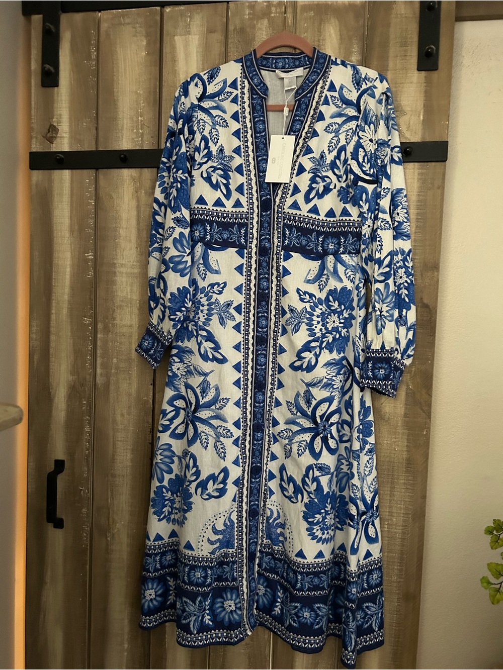 NWT Caroline Constas floral tapestry ling dress, S - Picture 6 of 13